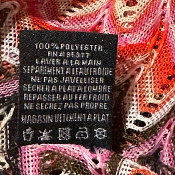 Sanctuary X-Small Poncho Top Oversized Dolman 3/4 Sleeve Semi-Sheer Tasseled - Picture 12 of 12